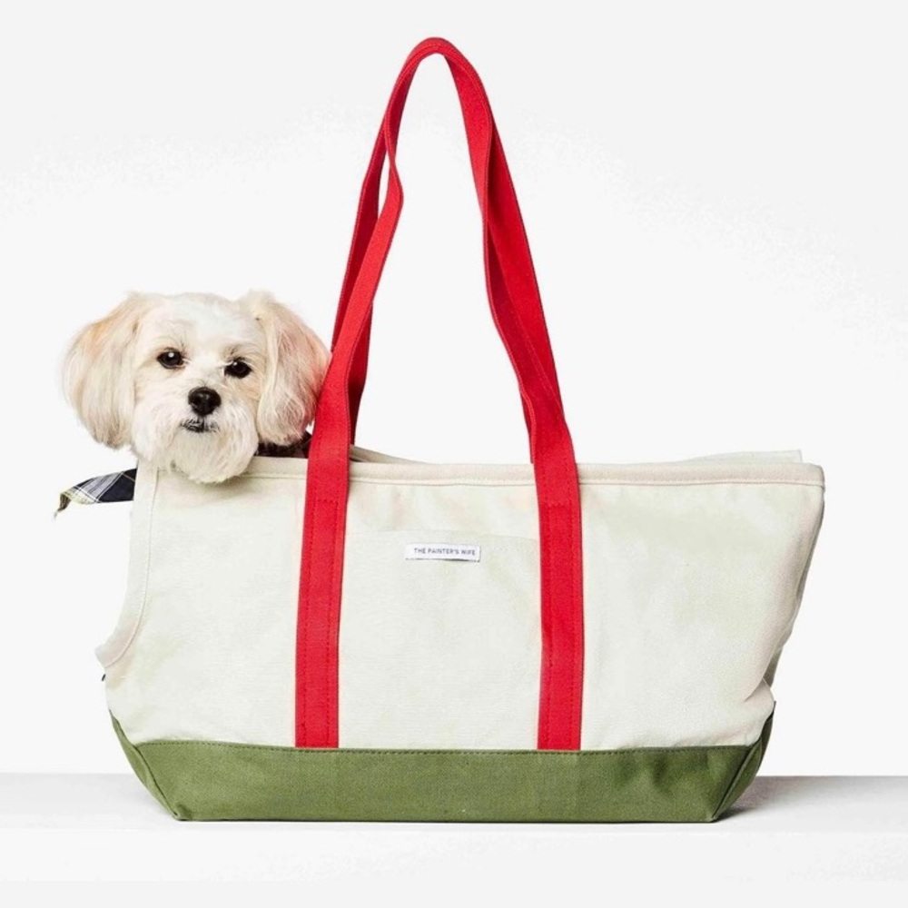 The Painter’s Wife Green + Red Dog Carrier